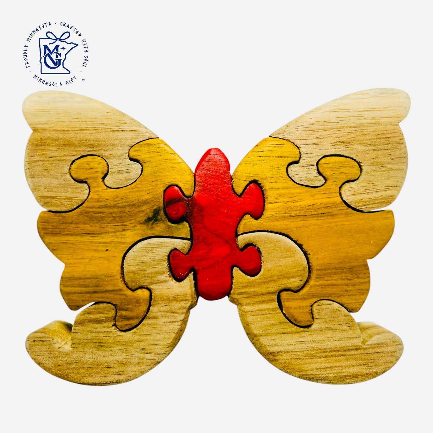 BUTTERFLY - Wooden Animal Puzzle Toy for Kids