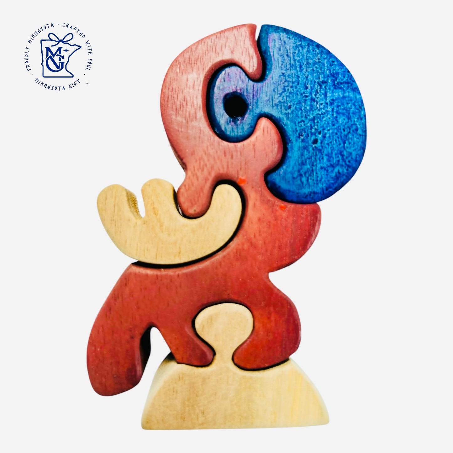 PARROT 3 - Wooden Animal Puzzle Toy for Kids