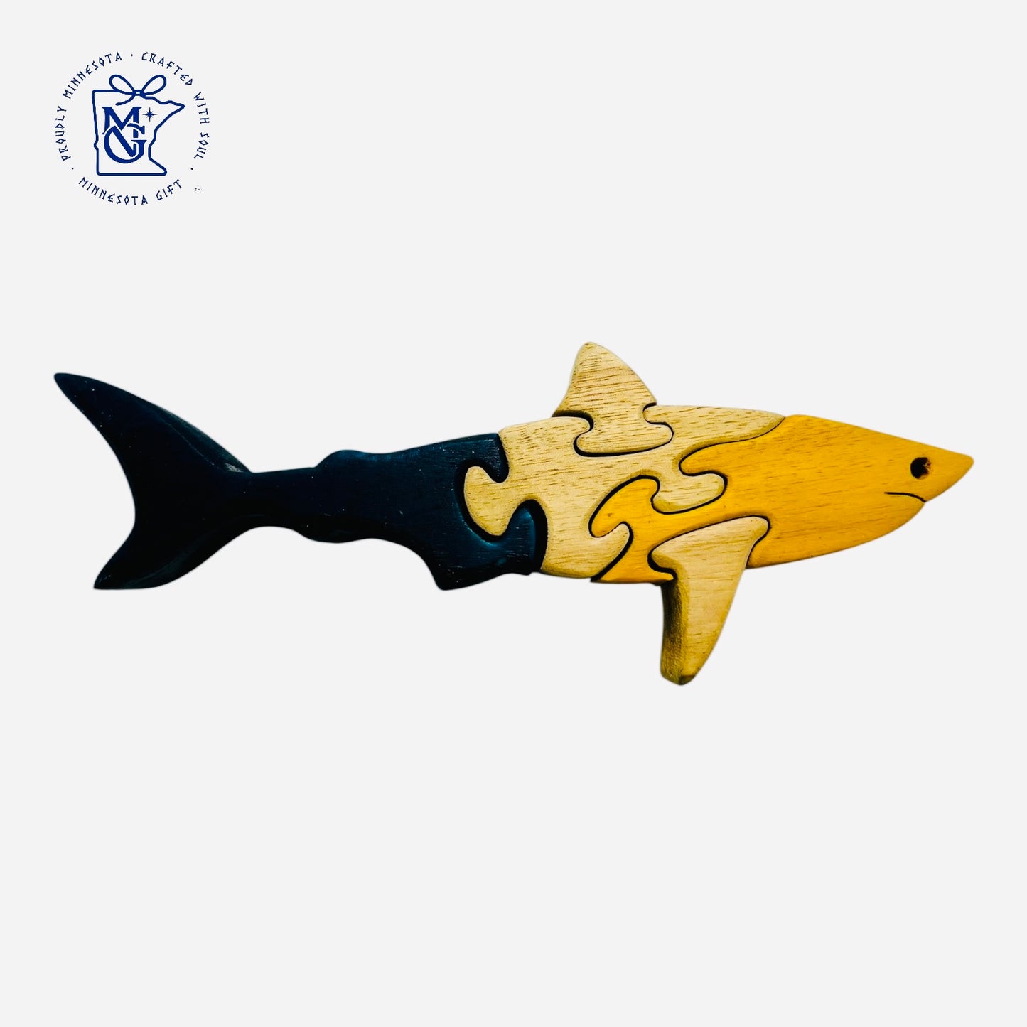 SHARK - Wooden Animal Puzzle Toy for Kids