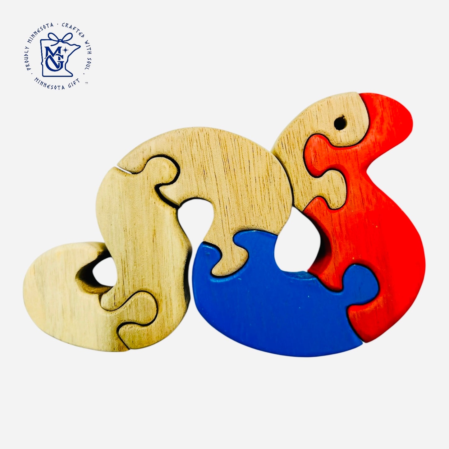 SNAKE - Wooden Animal Puzzle Toy for Kids