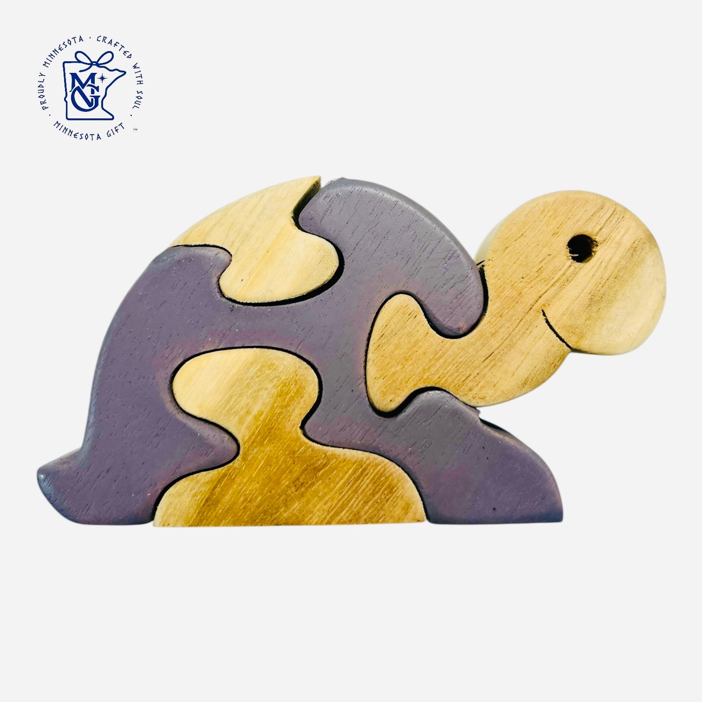 TURTLE - Wooden Animal Puzzle Toy for Kids