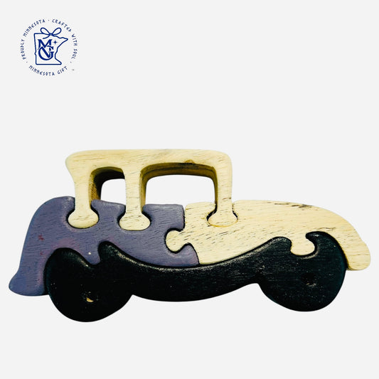 CAR - Wooden Animal Puzzle Toy for Kids