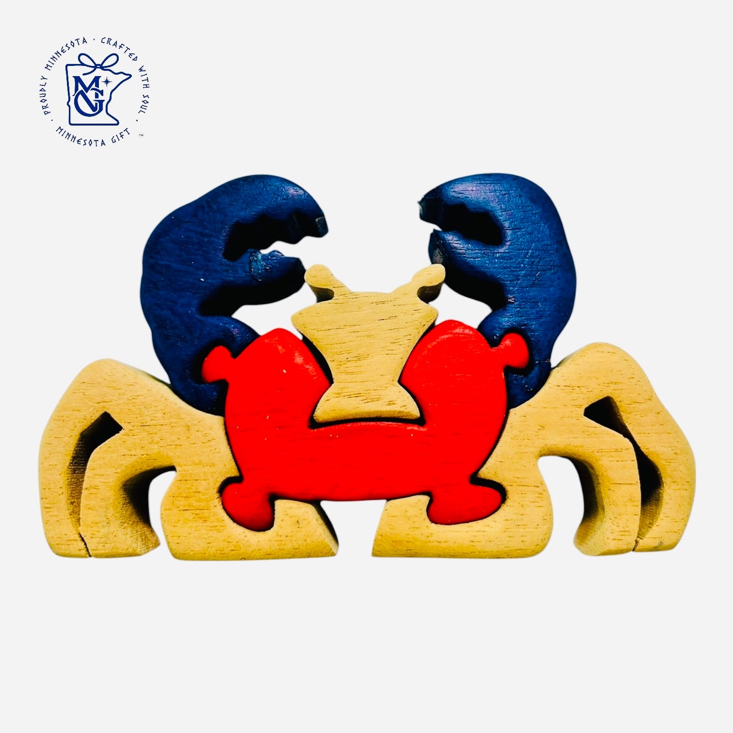 CRAB - Wooden Animal Puzzle Toy for Kids