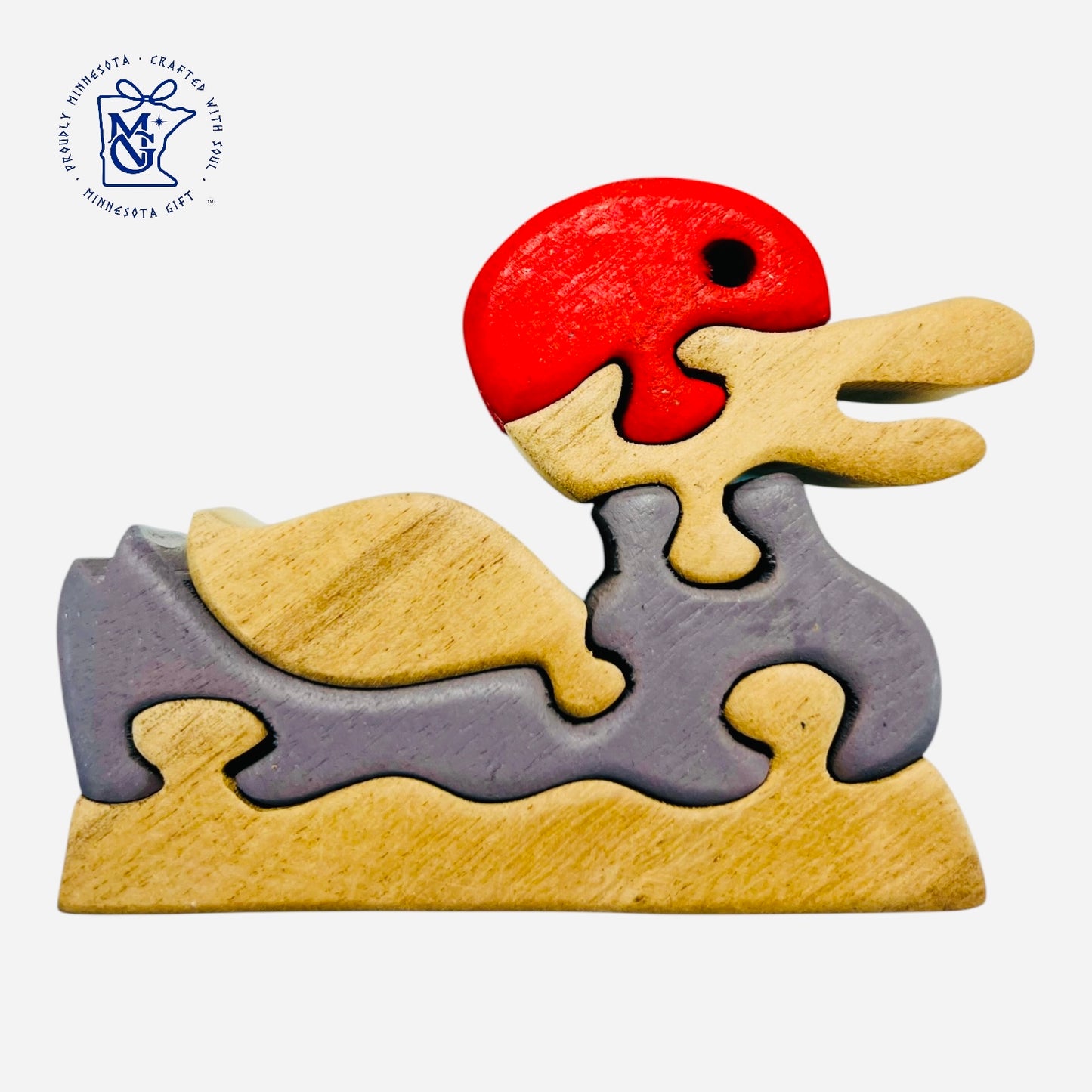 DUCK 3 - Wooden Animal Puzzle Toy for Kids