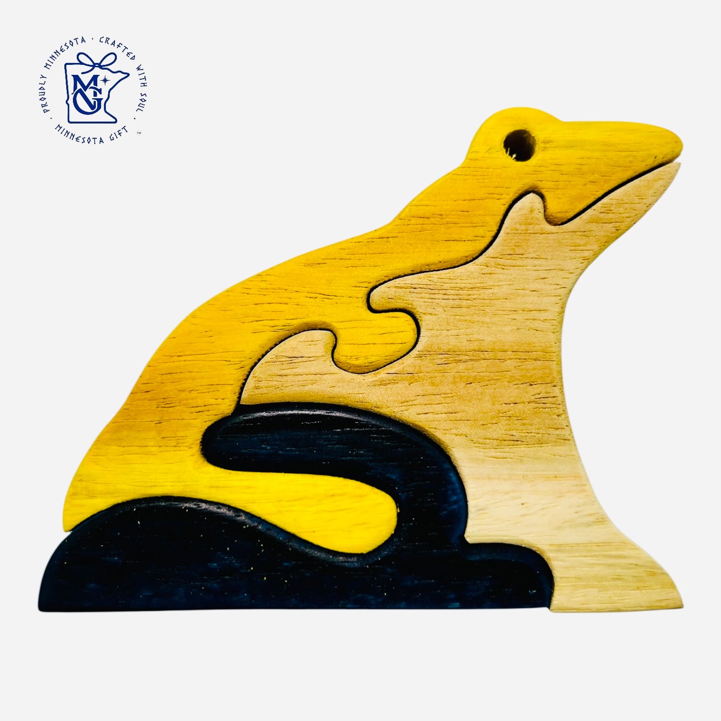 FROG - Wooden Animal Puzzle Toy for Kids