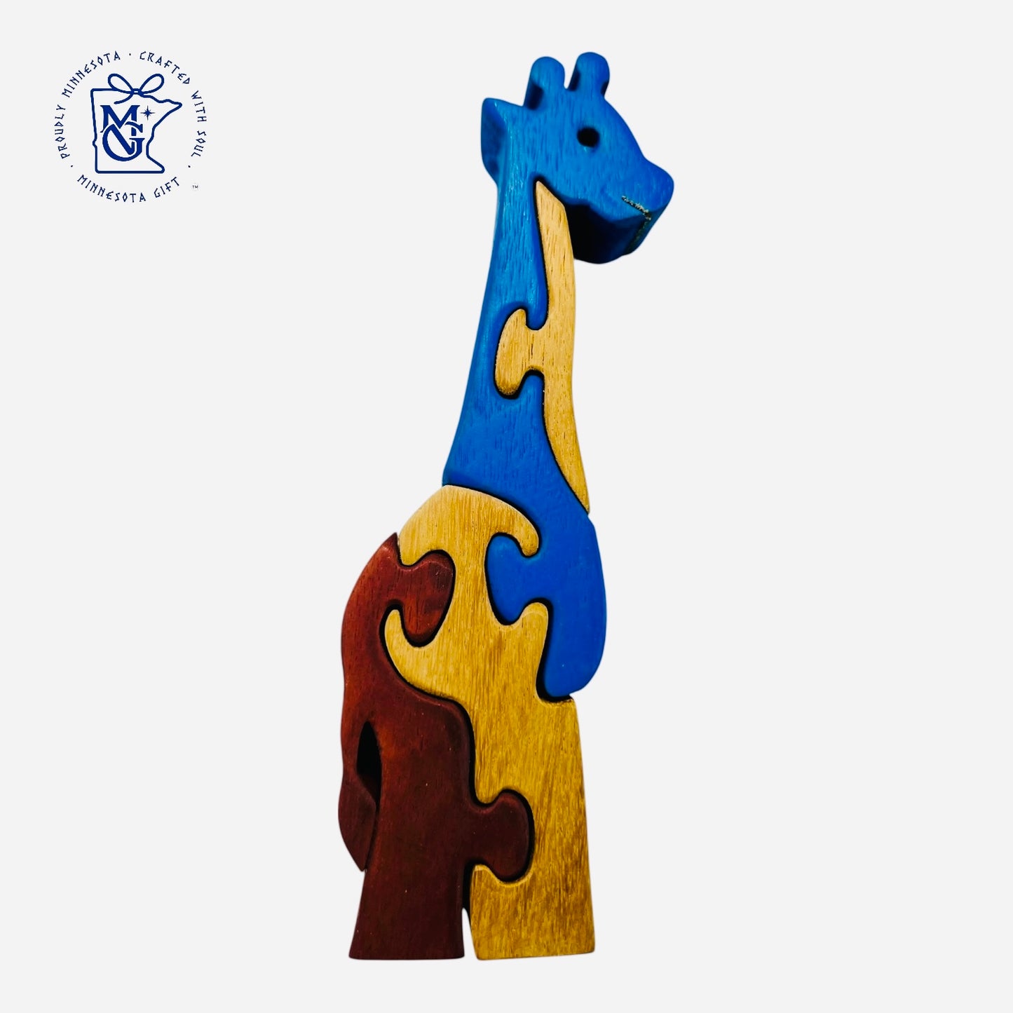 GIRAFFE - Wooden Animal Puzzle Toy for Kids