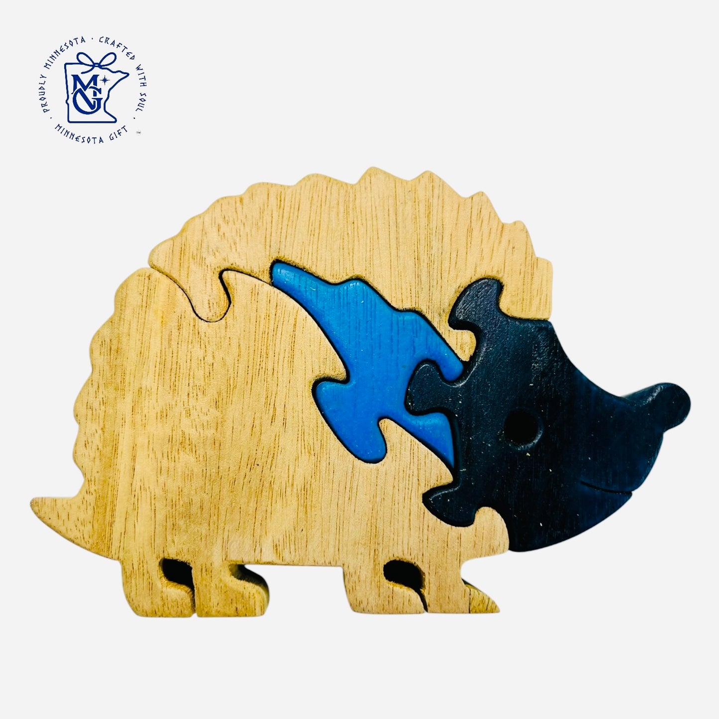 HEDGEHOG - Wooden Animal Puzzle Toy for Kids