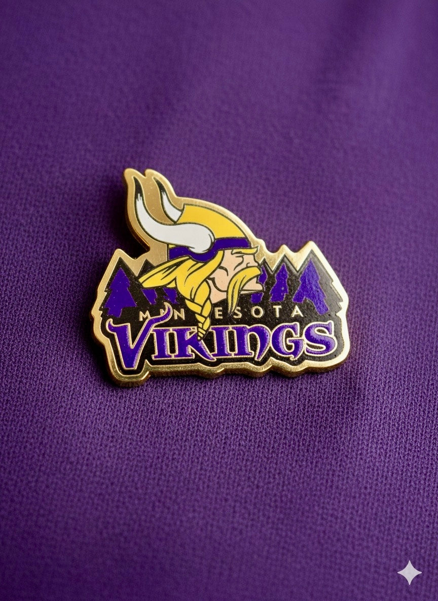 Viking Warrior Gold-Plated Brass Badge No.1