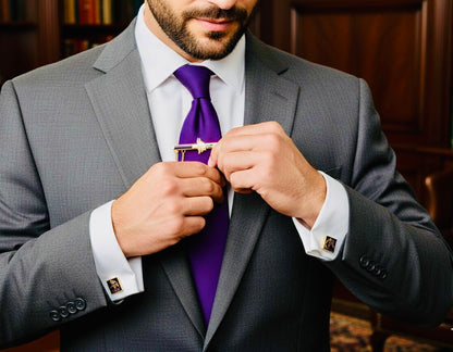 Viking Noble 24K Gold-Plated Cufflink Set