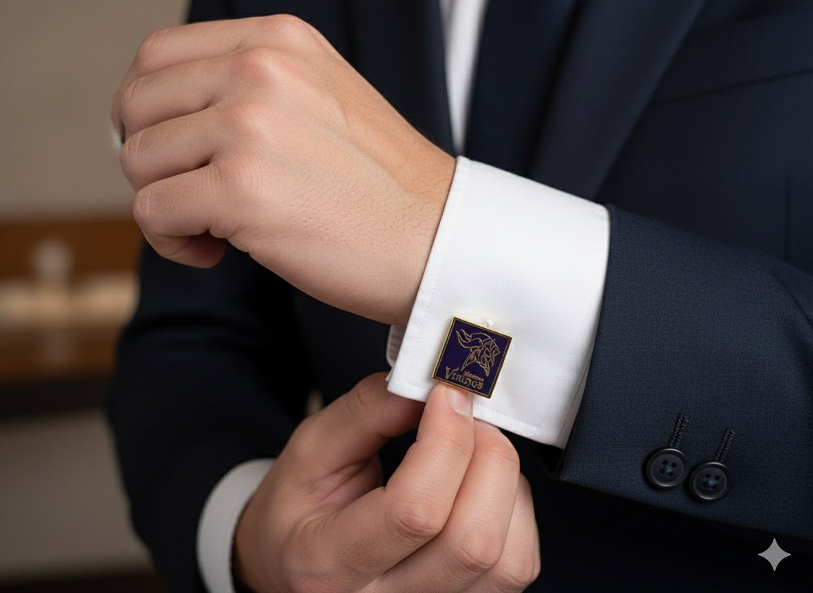 Viking Noble 24K Gold-Plated Cufflink Set