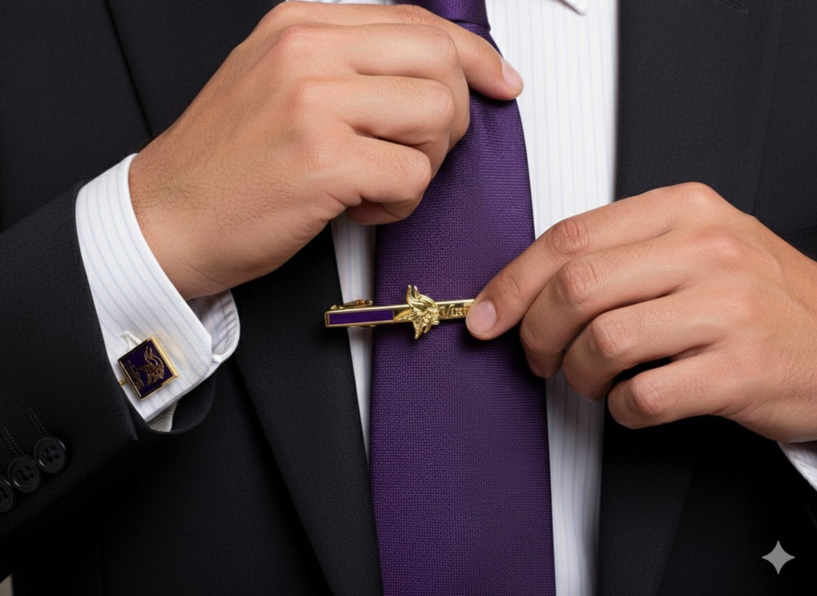 Viking Noble 24K Gold-Plated Cufflink Set