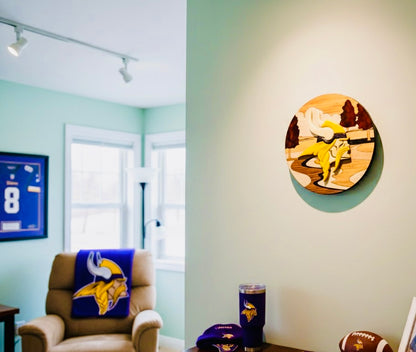 Viking Soul Wooden Round Art