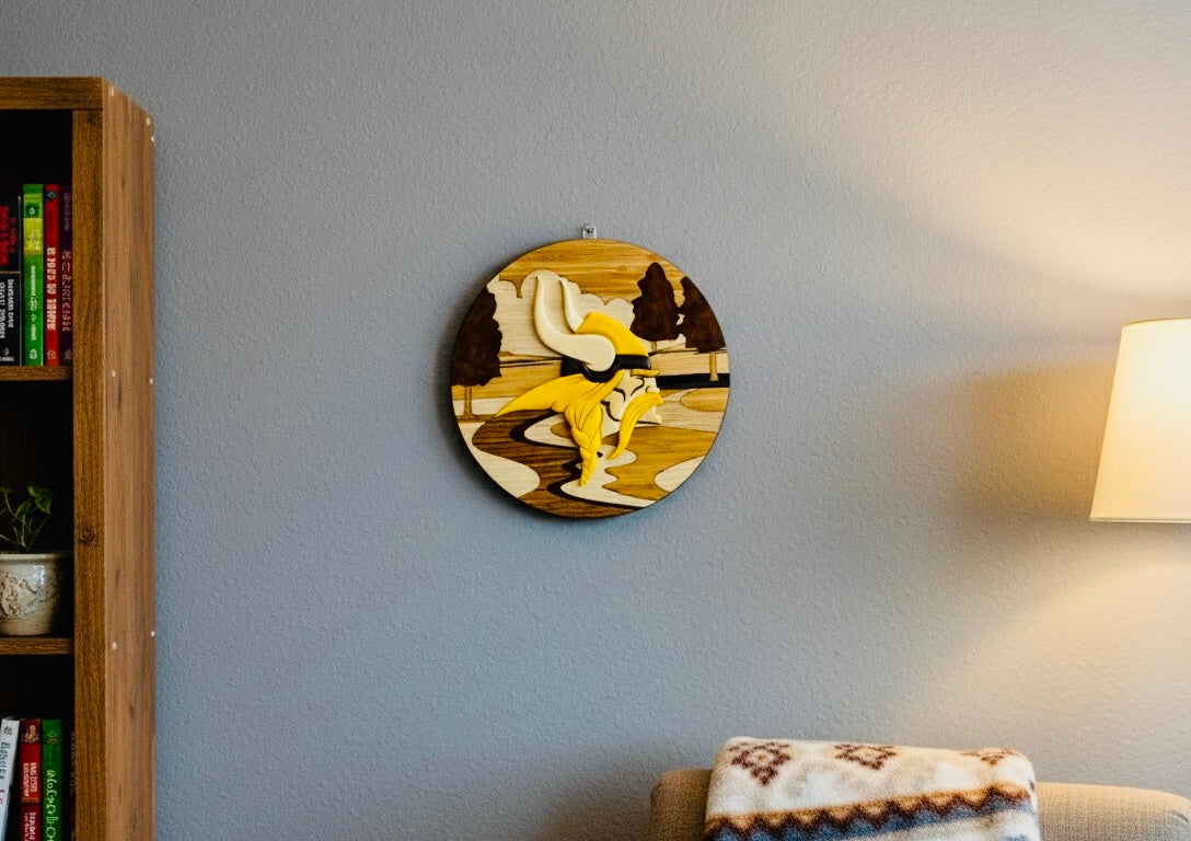 Viking Soul Wooden Round Art