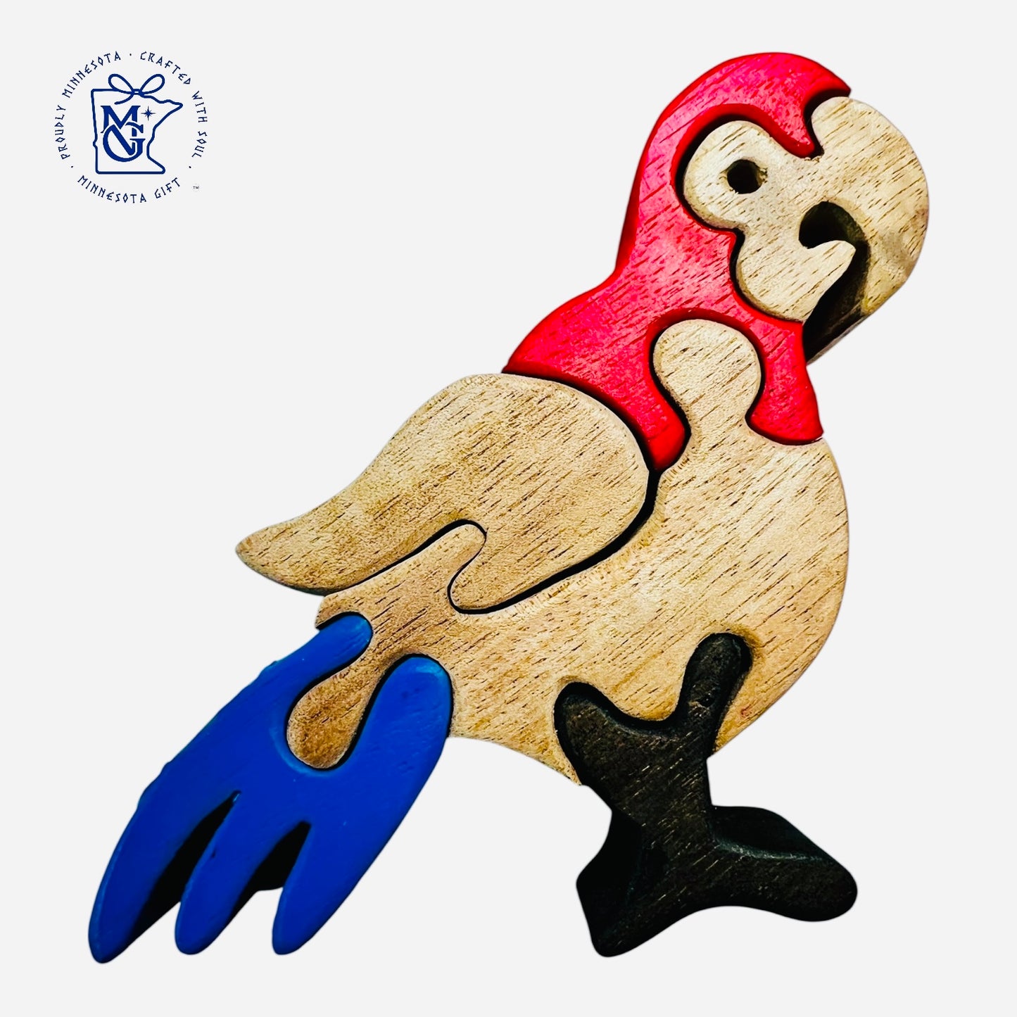 PARROT 1 - Wooden Animal Puzzle Toy for Kids