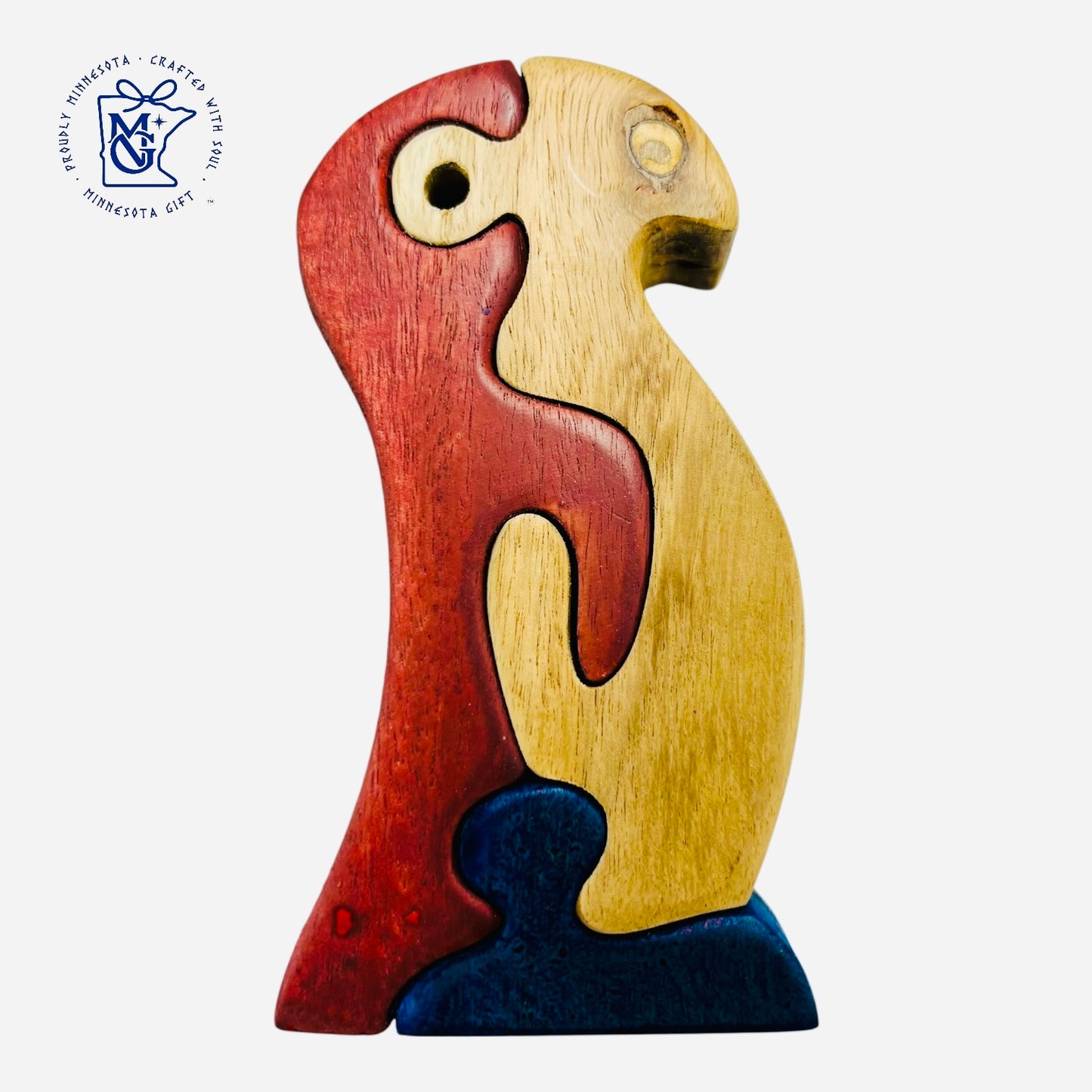 PARROT 2 - Wooden Animal Puzzle Toy for Kids