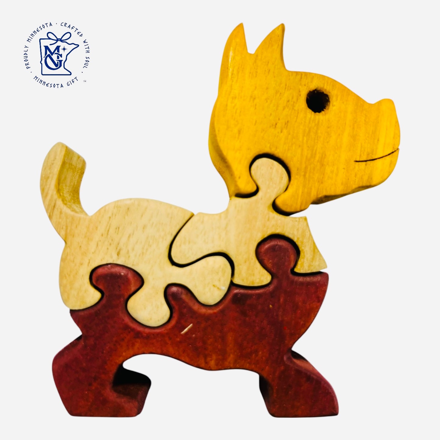 PUPPY - Wooden Animal Puzzle Toy for Kids