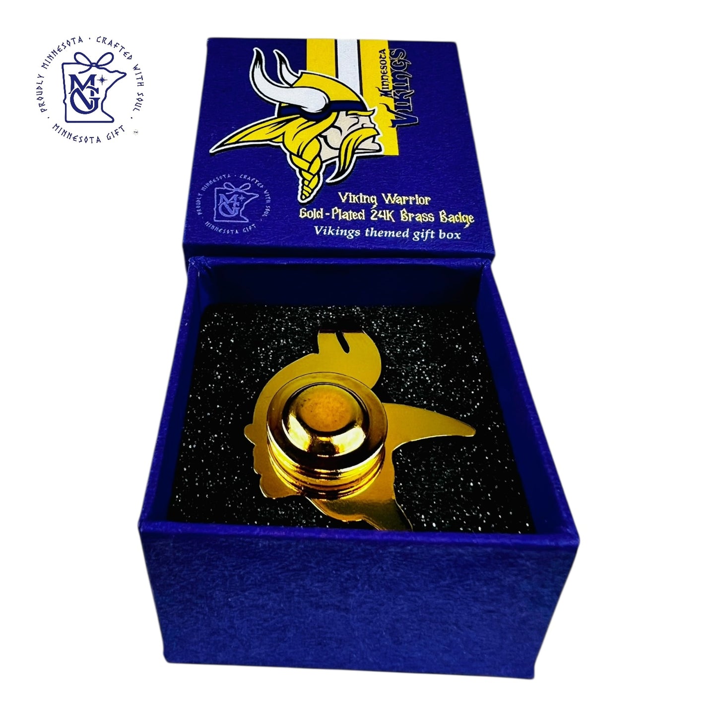 Viking Warrior Gold-Plated Brass Badge No.2