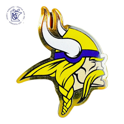 Viking Warrior Gold-Plated Brass Badge No.2