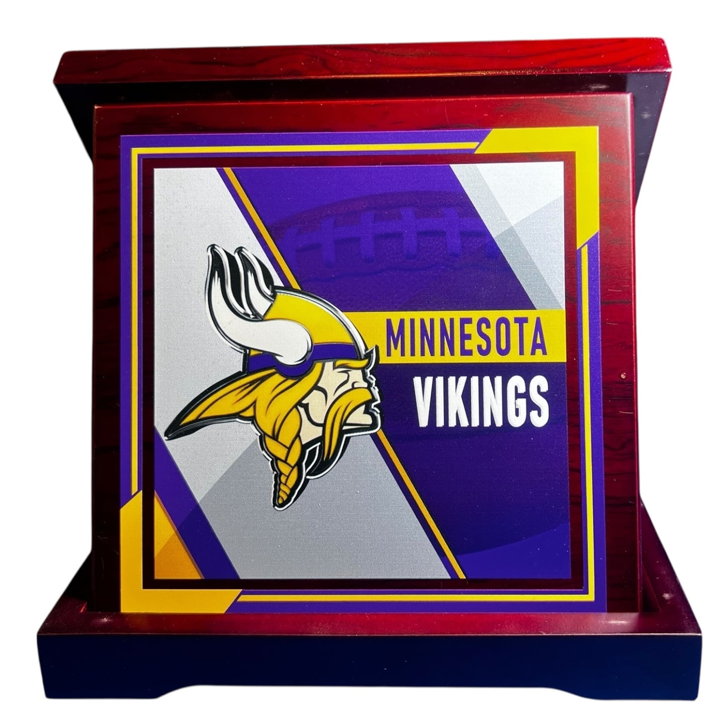 Viking Warrior Wood Desk Emblem