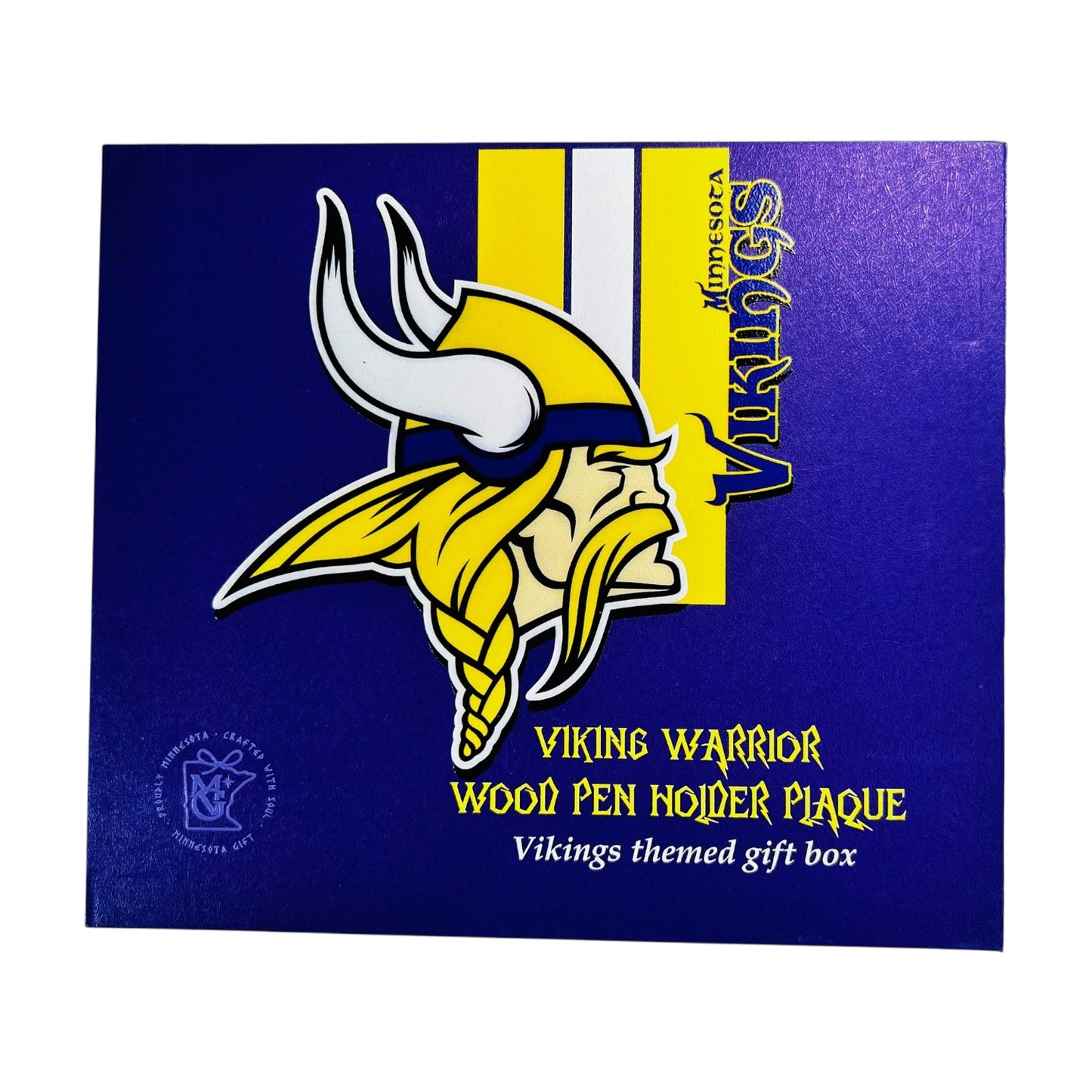 Viking Warrior Wood Pen Stand
