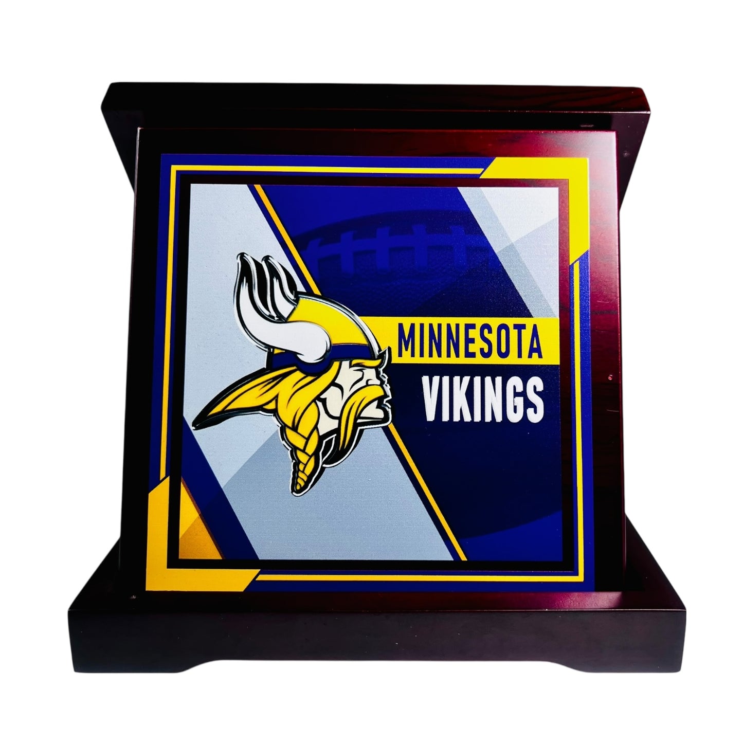Viking Warrior Wood Desk Emblem