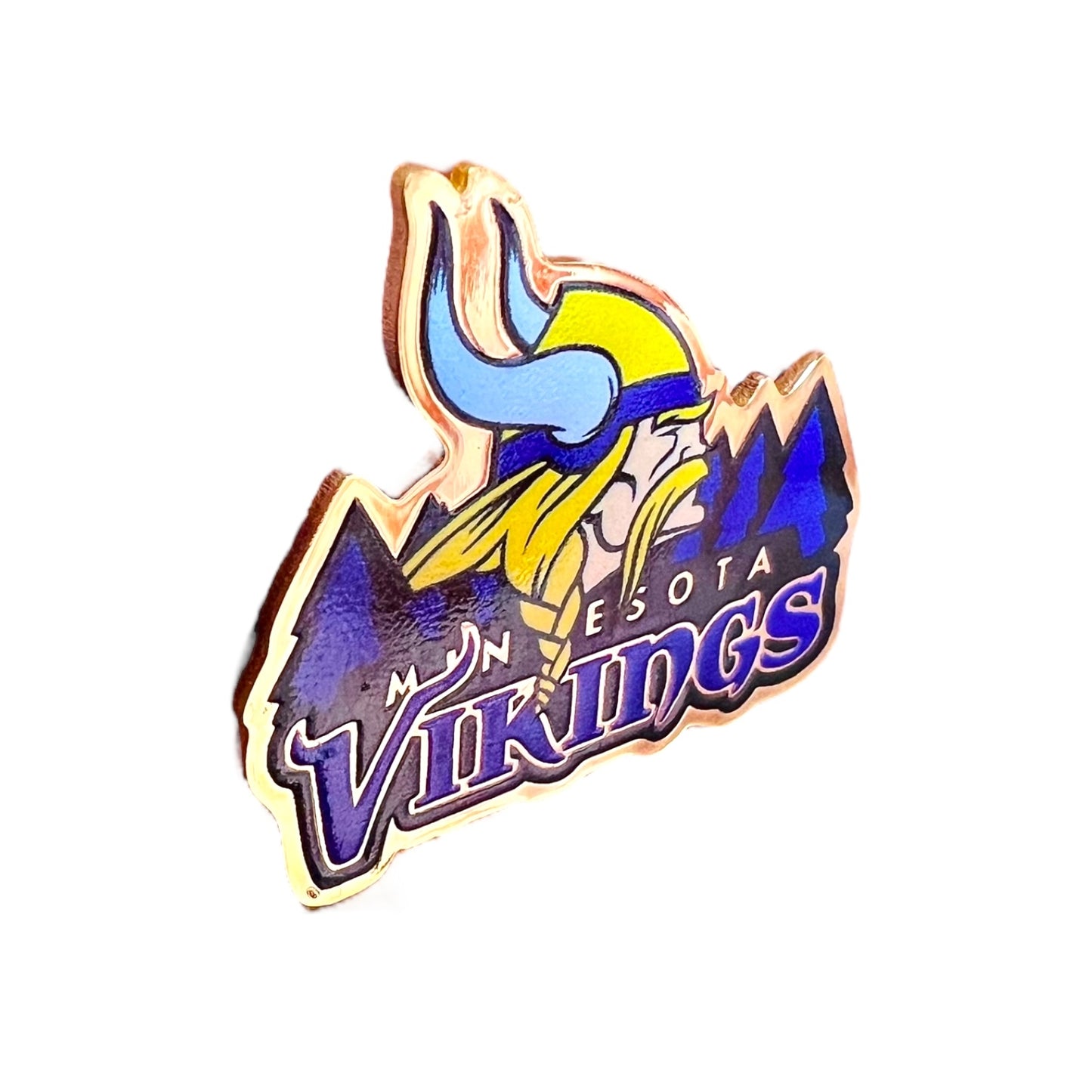 Viking Warrior Gold-Plated Brass Badge No.1