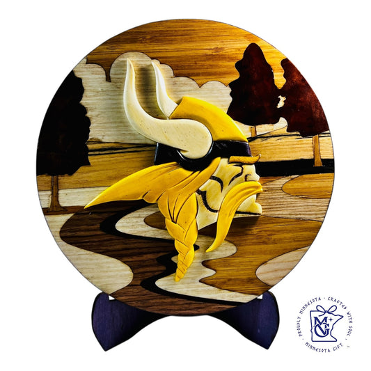 Viking Soul Wooden Round Art