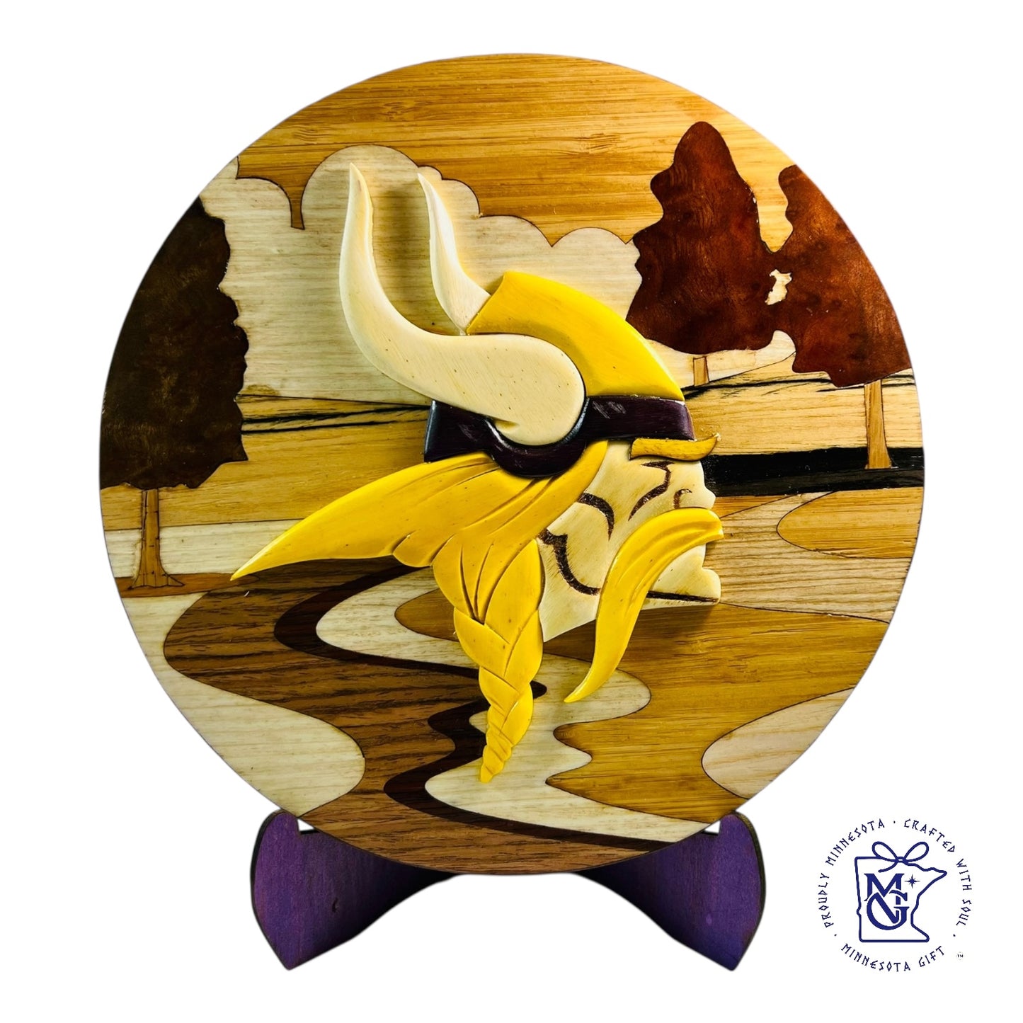 Viking Soul Wooden Round Art