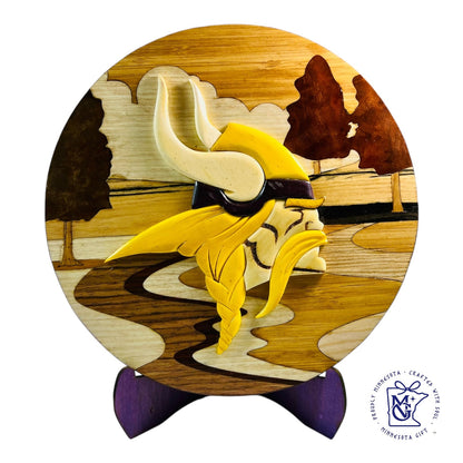 Viking Soul Wooden Round Art