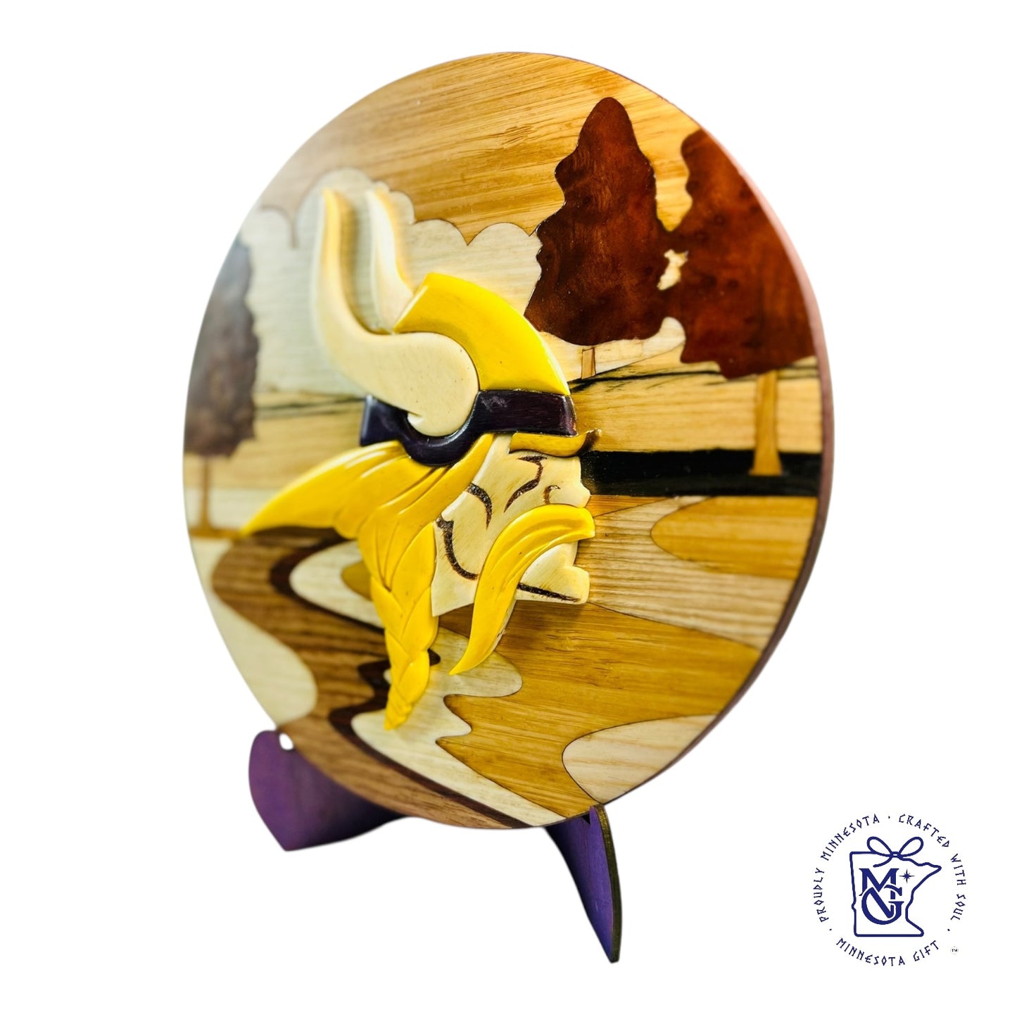 Viking Soul Wooden Round Art