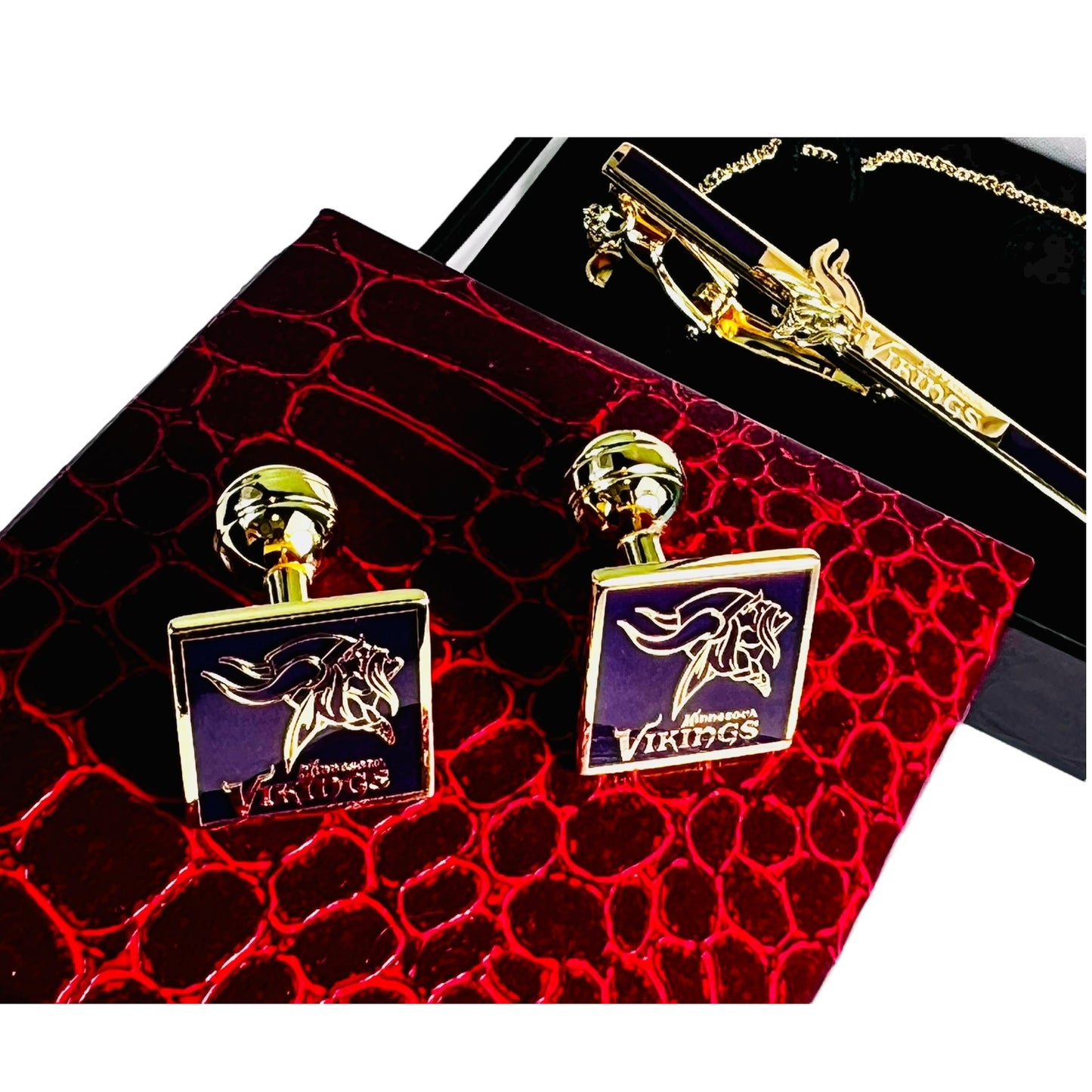 Viking Noble 24K Gold-Plated Cufflink Set