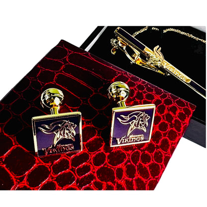 Viking Noble 24K Gold-Plated Cufflink Set