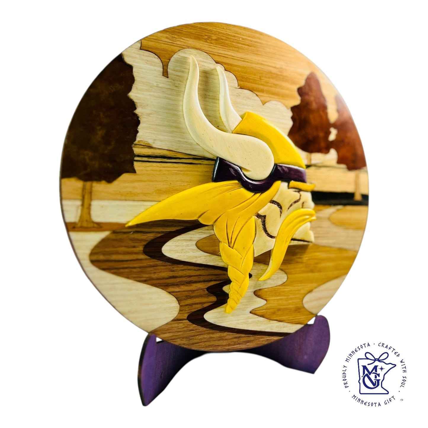 Viking Soul Wooden Round Art