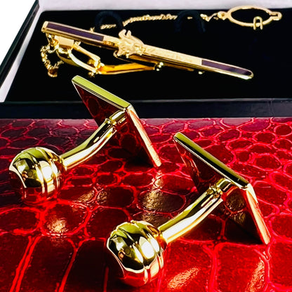 Viking Noble 24K Gold-Plated Cufflink Set