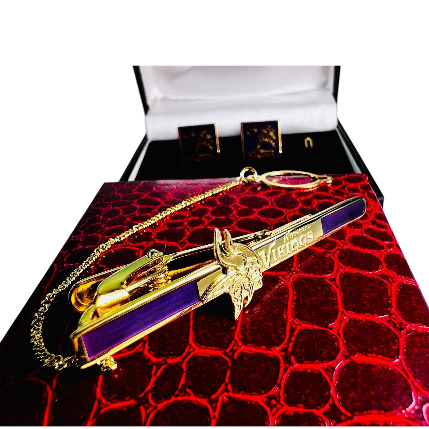 Viking Noble 24K Gold-Plated Cufflink Set