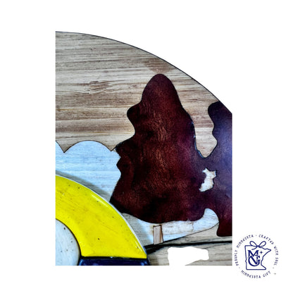 Viking Soul Wooden Round Art