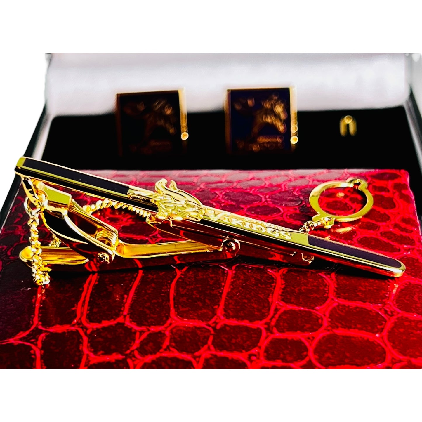 Viking Noble 24K Gold-Plated Cufflink Set
