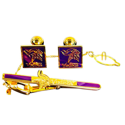 Viking Noble 24K Gold-Plated Cufflink Set