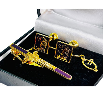 Viking Noble 24K Gold-Plated Cufflink Set