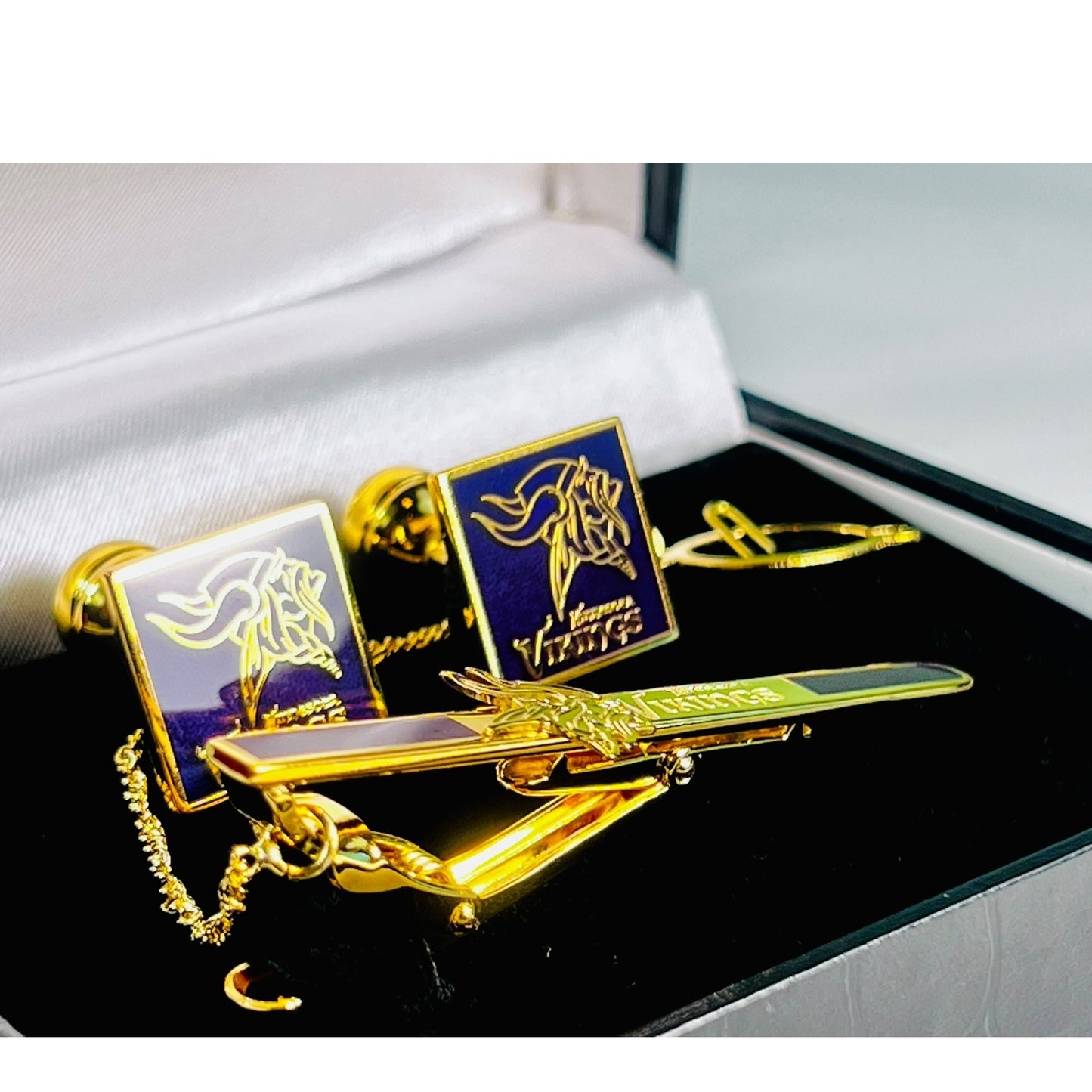 Viking Noble 24K Gold-Plated Cufflink Set
