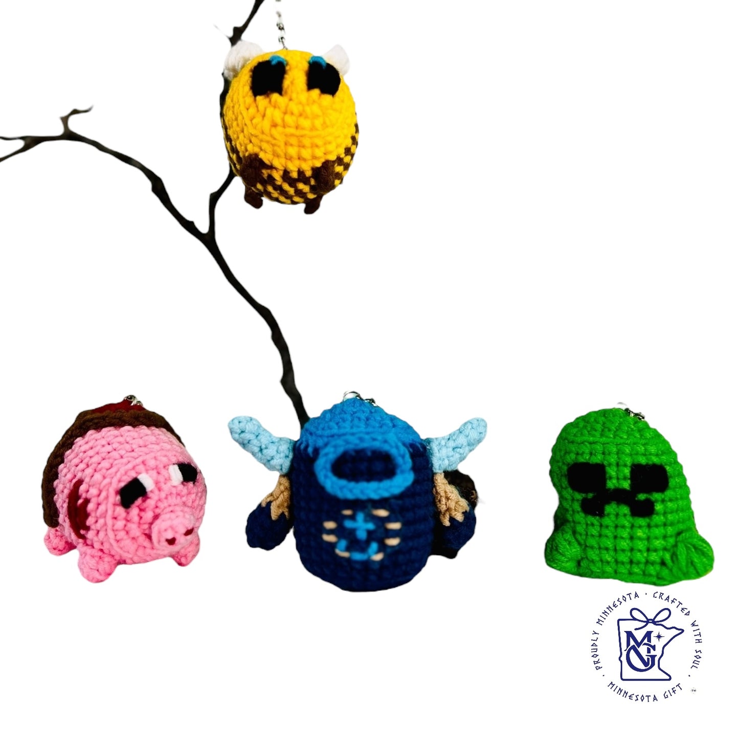 MINECRAFT - Unique Wool Keychains