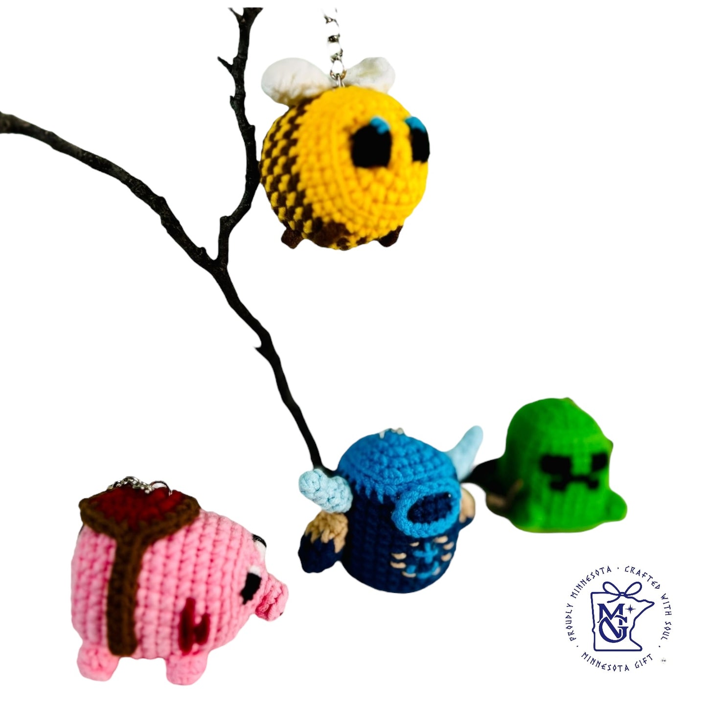MINECRAFT - Unique Wool Keychains