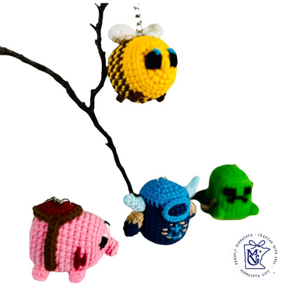 MINECRAFT - Unique Wool Keychains