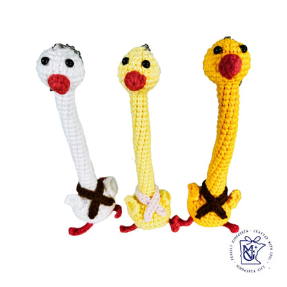 LONG NECKED GOSSE - Unique Wool Keychains