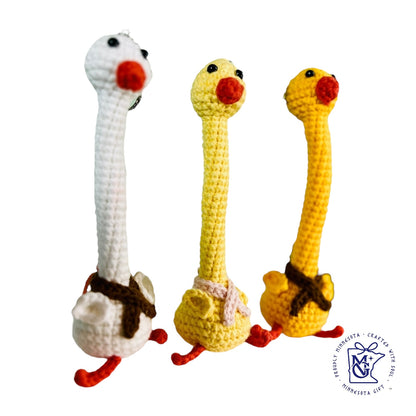 LONG NECKED GOSSE - Unique Wool Keychains