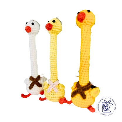 LONG NECKED GOSSE - Unique Wool Keychains