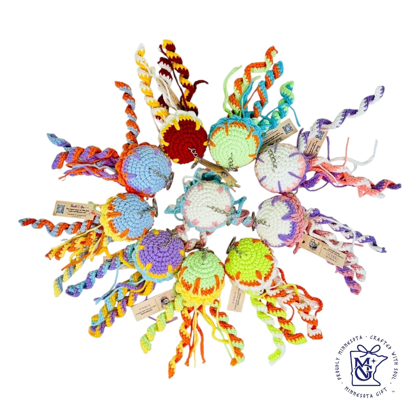 JELLYFISH - Unique Wool Keychains