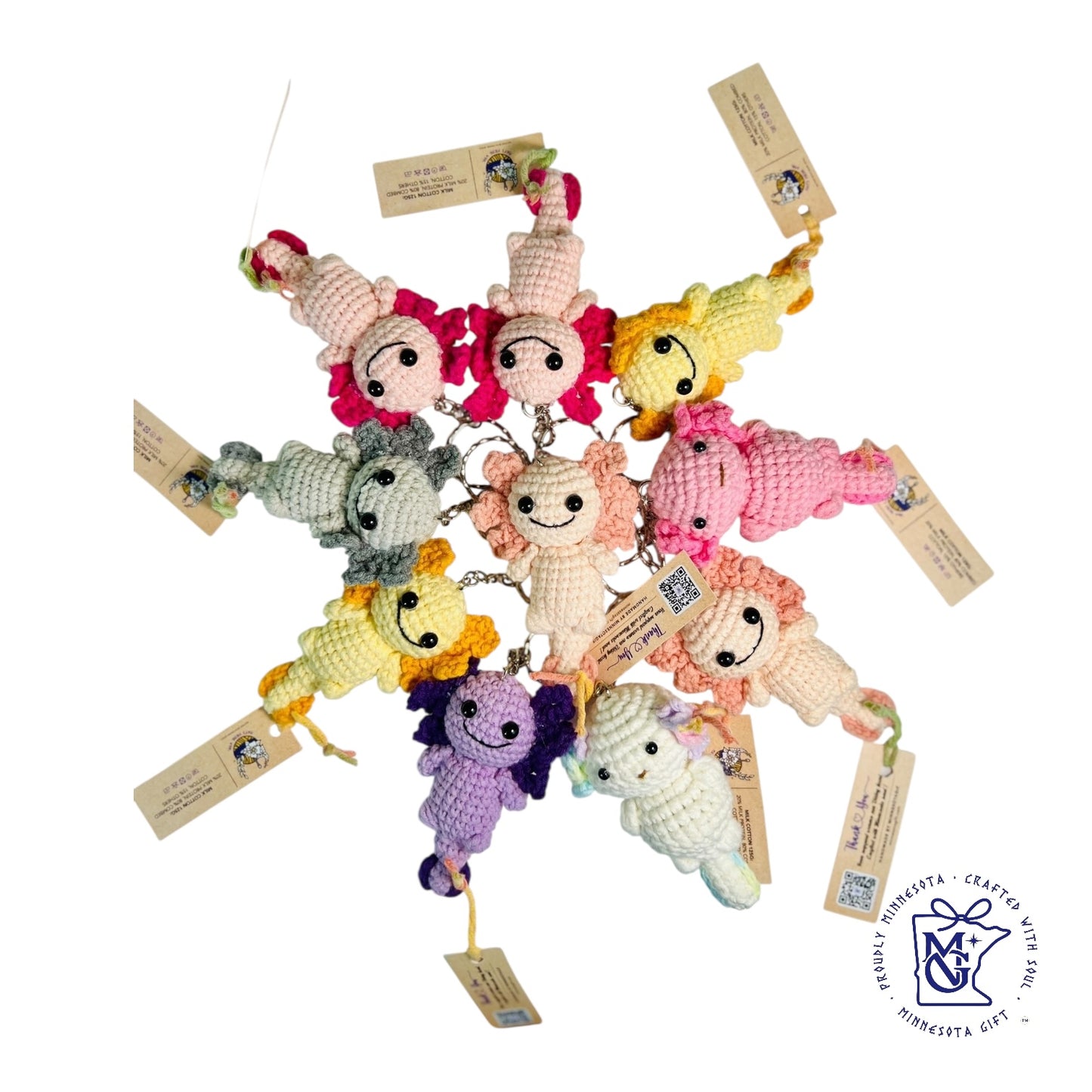 MEXICO SALAMANDER - Unique Wool Keychains