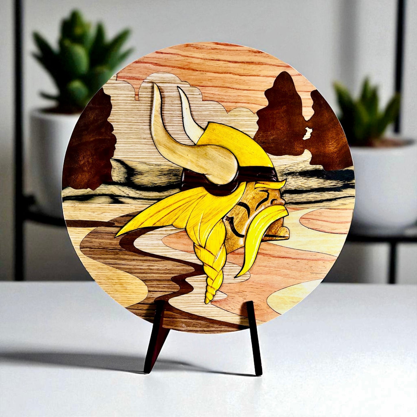 Viking Soul Wooden Round Art
