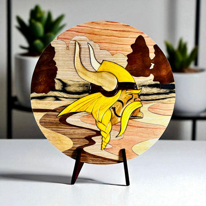 Viking Soul Wooden Round Art